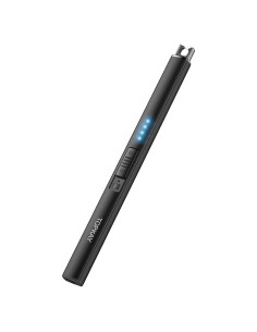 Encendedor Eléctrico Recargable TOPKAY Negro para Velas y Fuegos