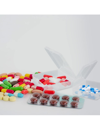 Rocutus 24 Contenedores Plástico Transparente con Tapa Bisagra