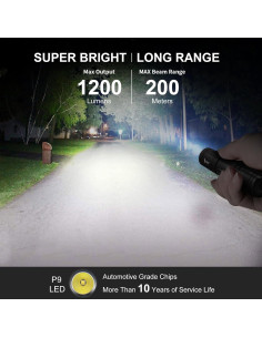 Linterna Recargable WUBEN L50 LED 1200 Lúmenes IP68 Compacta 2