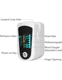 Oxímetro de Pulso Innovo iP900BP-B con Bluetooth y App 2