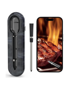 Termómetro de Carne Inalámbrico AURASKY CP20, 91.44m, Doble Sensor