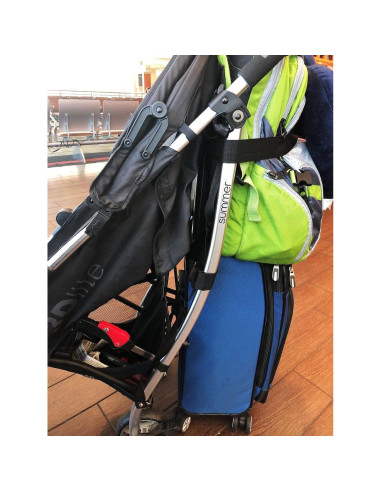 Correas de Equipaje Ajustables Ajmyonsp 2Pcs Negro 63.5-114.3cm