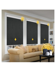 Persianas Motorizadas CITOLEN 23x182.88cm Sin Cuerda Negro