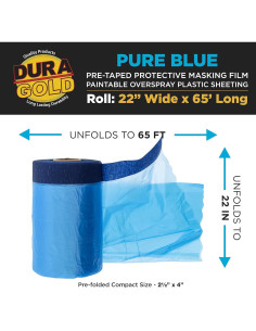Rollo de Película Protectora Dura-Gold 22" x 20m Pintable 2