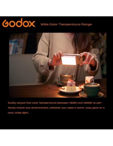 Godox MA5R Luz LED Compacta Carga Magnética 1800K-10000K