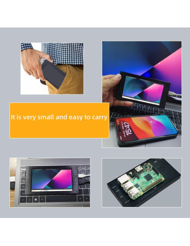 Monitor Táctil Mini VIEWMEI 5" HD 1280x720 HDMI