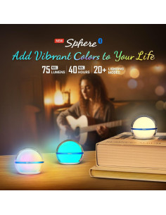 Lámpara de Mesa OLIGHT Esfera RGB 75 Lúmenes Control APP 2