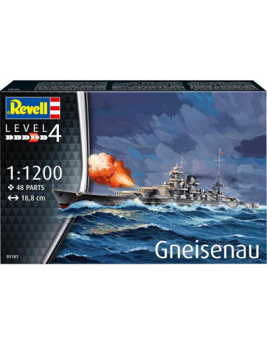 Revell Acorazado Gneisenau 1:1200 Kit de Modelo Plástico