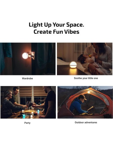 Lámpara de Mesa OLIGHT Esfera RGB 75 Lúmenes Control APP