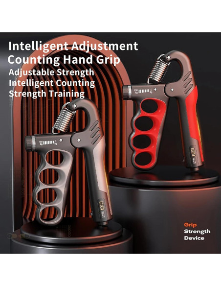 Fortalecedor de Agarre Hiyoga Ajustable 5-100KG con Contador