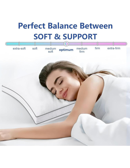 Almohada de Cama CHOKIT Queen 49.8x75.2 cm Suave y Soportiva