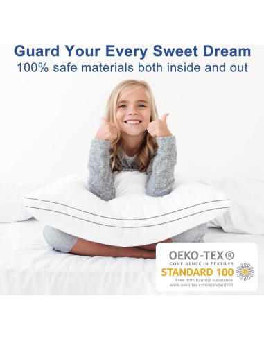 Almohada de Cama CHOKIT Queen 49.8x75.2 cm Suave y Soportiva