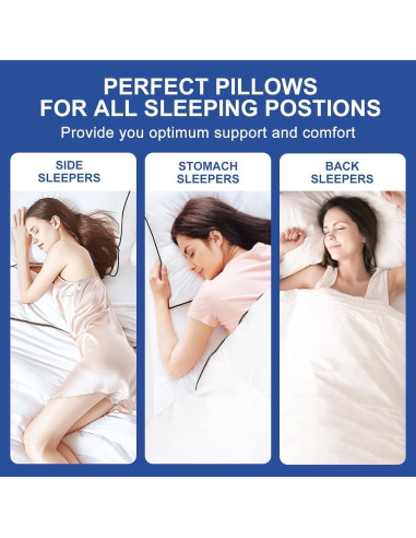 Almohada de Cama CHOKIT Queen 49.8x75.2 cm Suave y Soportiva