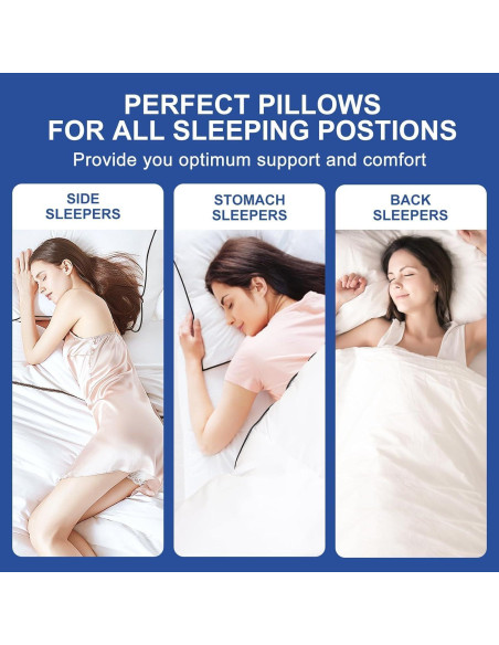 Almohada de Cama CHOKIT Queen 49.8x75.2 cm Suave y Soportiva