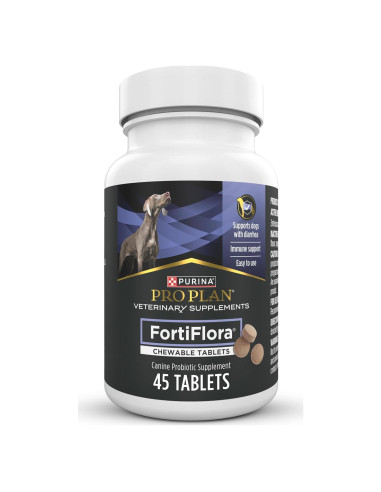 Suplemento Probiotico Masticable Purina Pro Plan FortiFlora 45 Tabletas
