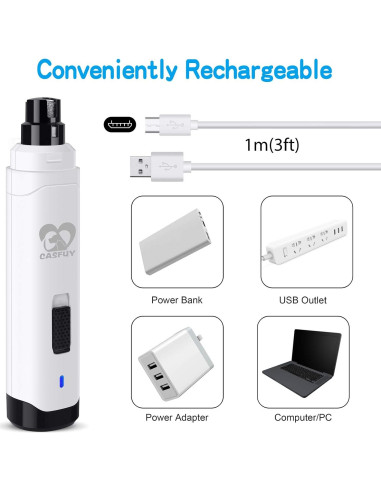 Amoladora de Uñas Eléctrica Casfuy N10 para Perros y Gatos