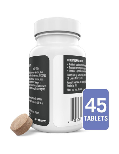 Suplemento Probiotico Masticable Purina Pro Plan FortiFlora 45 Tabletas