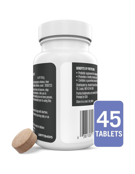 Suplemento Probiotico Masticable Purina Pro Plan FortiFlora 45 Tabletas