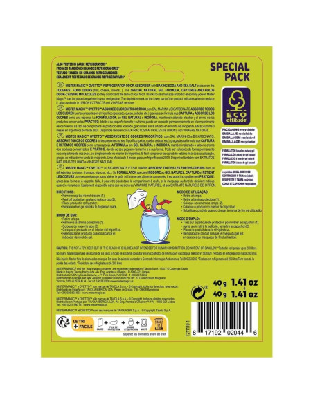 Absorbente de Olores Mister Magic 83.3 ml con Bicarbonato