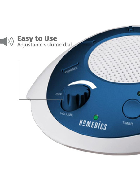 Máquina de Sonido Homedics BD17212 Ruido Blanco Azul Compacta