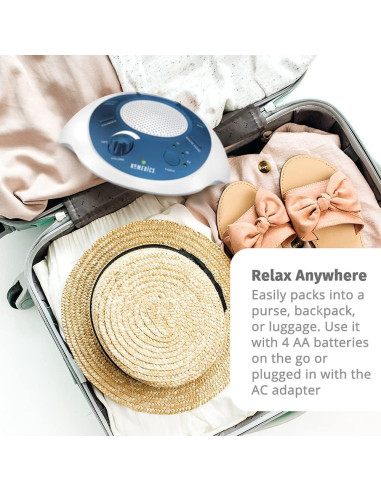 Máquina de Sonido Homedics BD17212 Ruido Blanco Azul Compacta