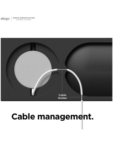 Bandeja de Carga Inalámbrica elago para iPhone y AirPods - Negro