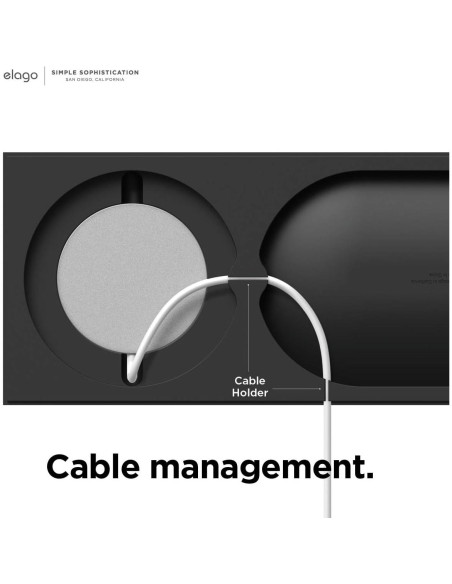 Bandeja de Carga Inalámbrica elago para iPhone y AirPods - Negro