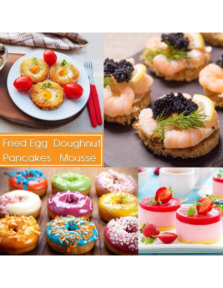 Juego de Cortadores de Galletas Redondos HULISEN - 11 Piezas Acero Inoxidable