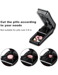 Cortador de Pastillas Fullive Portátil con Cuchilla de Acero Inoxidable 2