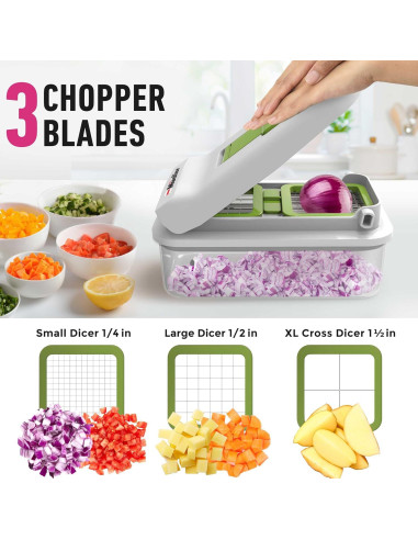 Cortador de Verduras Mueller Pro-Series V Blade 5 Cuchillas