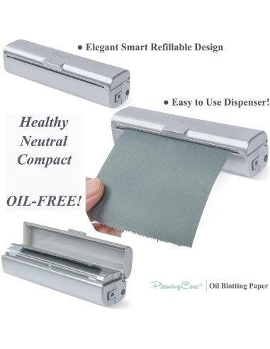 Papel Absorbente de Aceite Natural PleasingCare 1 Rollo Carbón