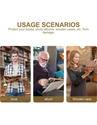 Protectores de Esquina Vintage EXCEART 100 Unidades Bronce