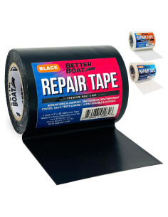 Cinta de Reparación de Vinilo Better Boat 9m x 7.6cm Negra