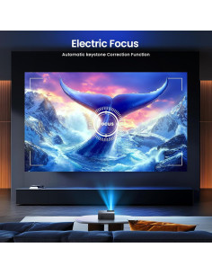 Proyector YOWHICK 20000LM Nativo 1080P WiFi 6 Bluetooth Gris 2