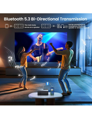 Proyector YOWHICK 20000LM Nativo 1080P WiFi 6 Bluetooth Gris