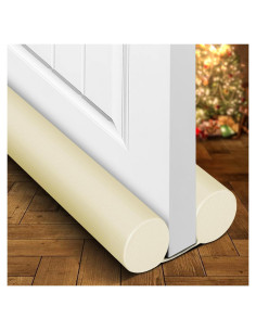 Burlete Ajustable Holikme para Puertas Doble Cara Beige