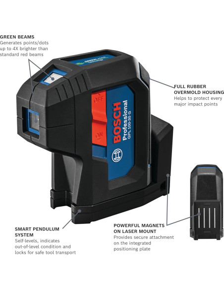 Láser de Alineación Autonivelante Bosch GPL100-30G Verde