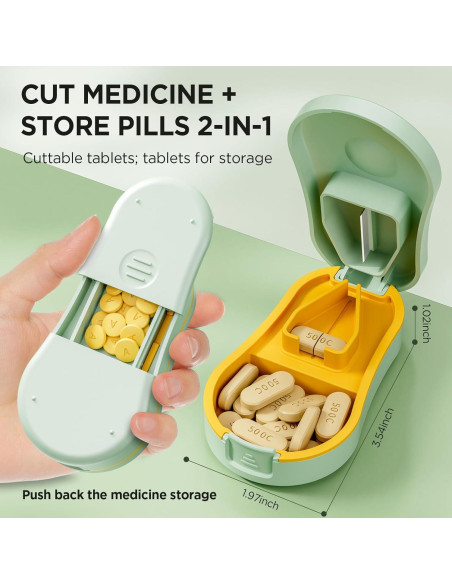 Cortador de Pastillas GAONLY Verde - Compacto y Portátil