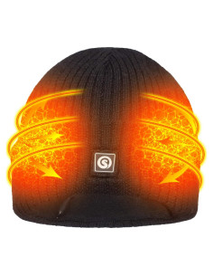Gorro Térmico Calentado Sun Will Eléctrico Recargable Negro