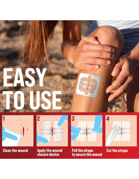 Tiras de Cierre de Heridas MyHelp - 2 Pack - Vendajes en Mariposa