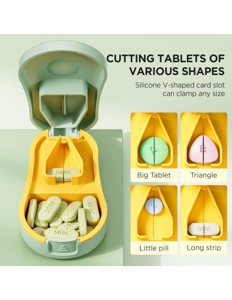 Cortador de Pastillas GAONLY Verde - Compacto y Portátil