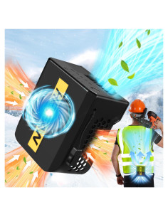 Ventilador de Cintura PANGTIKU 10000mAh 4 Velocidades Portátil