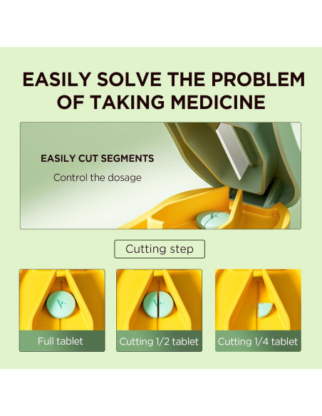 Cortador de Pastillas GAONLY Verde - Compacto y Portátil