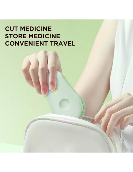 Cortador de Pastillas GAONLY Verde - Compacto y Portátil
