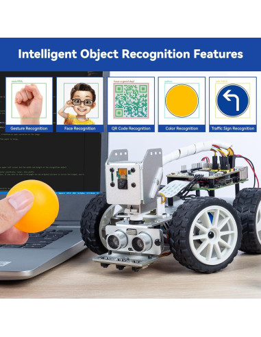 Kit Coche Robot AI PiCar-X SunFounder para Raspberry Pi 5/4/3B+
