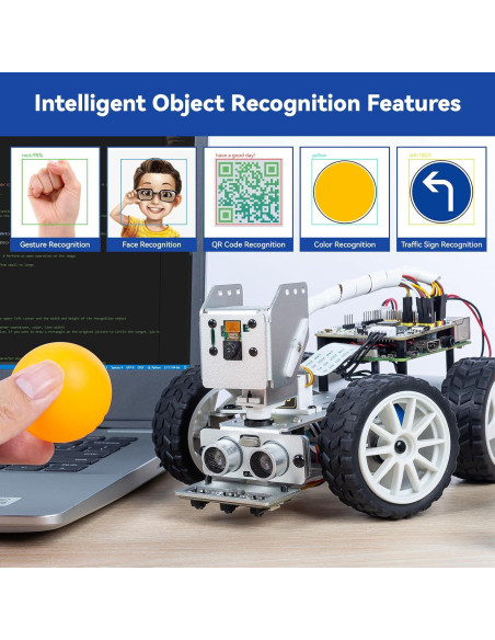 Kit Coche Robot AI PiCar-X SunFounder para Raspberry Pi 5/4/3B+