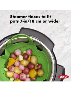 Vaporera de Silicona OXO Good Grips Mediana 18.4x9.5 cm 2