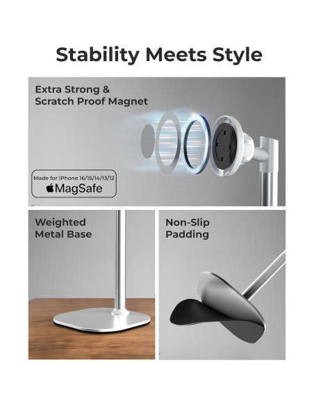 Soporte Magnético Cooper MagStand para iPhone Ajustable 32.99cm