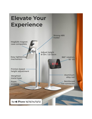 Soporte Magnético Cooper MagStand para iPhone Ajustable 32.99cm