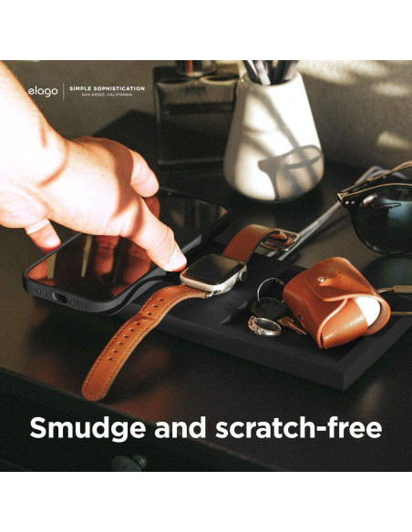 Bandeja de Carga Doble elago para iPhone y Apple Watch - Negro